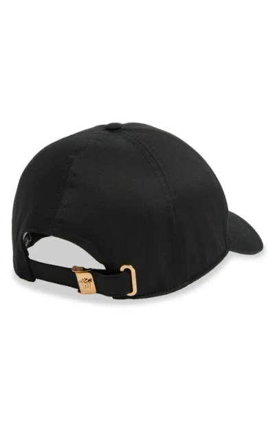 Versace Medusa Biggie Cotton Drill Adjustable Baseball Cap In Black