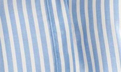 Universal Standard Toni Stripe Button-up Tunic In Blue