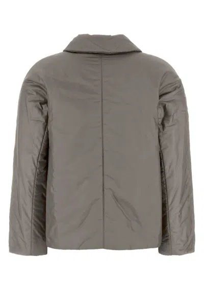 Max Mara The Cube Grey Polyester Greens Padded Jacket In Multi