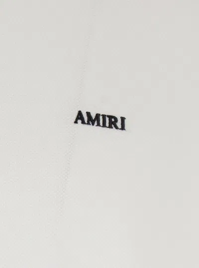 Amiri Cotton Polo Shirt In White