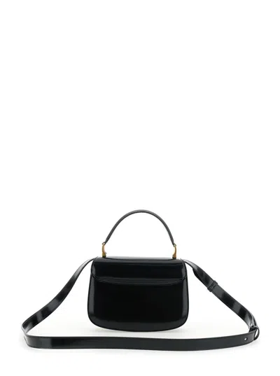 Ami Alexandre Mattiussi Black Handbag With Adc Patch On The Front And Adjustable And Removable Shoulder Strap