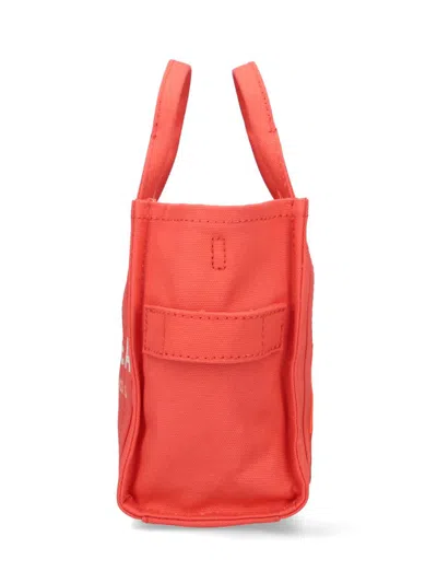 Marc Jacobs Small Orange Canvas Tote With Adjustable Strap In Orange