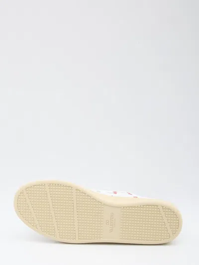 Valentino Royco Sneaker With Cherryfic Pattern In White