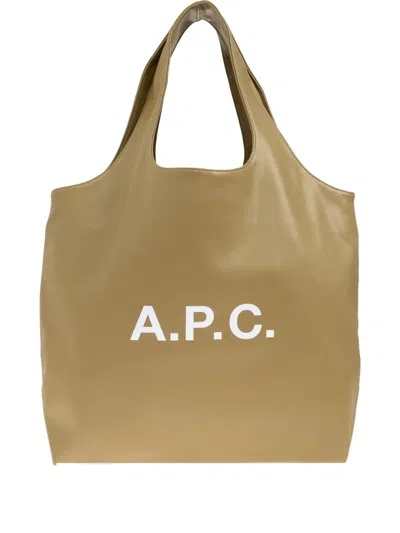 Apc A.p.c. Ninon Tote Bag Small In Neutral
