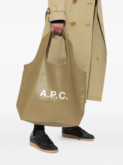 Apc A.p.c. Ninon Tote Bag Small In Neutral