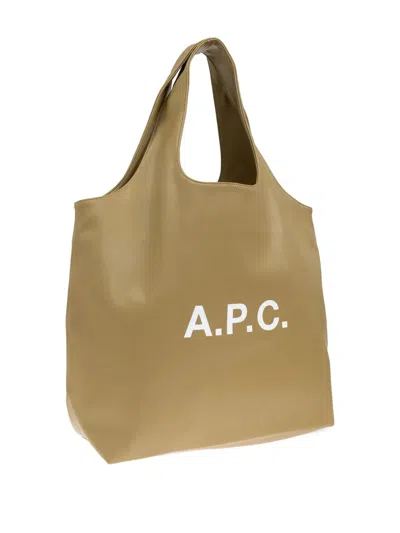 Apc A.p.c. Ninon Tote Bag Small In Neutral