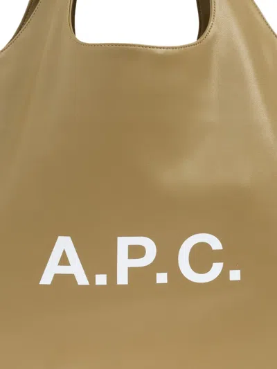 Apc A.p.c. Ninon Tote Bag Small In Neutral
