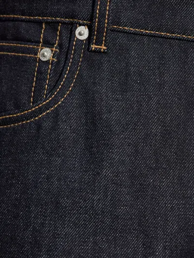 Alexander Mcqueen Cotton Denim Wide Leg Jeans