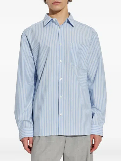 Apc A.p.c. Shirt With Stripe Pattern A.p.c. In Blue