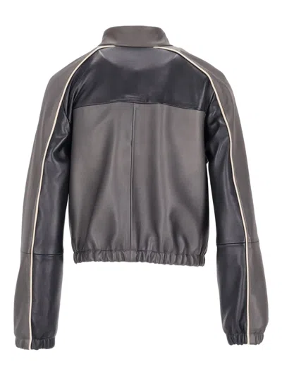 La Rose Cropped Bomber Jacket In Multi