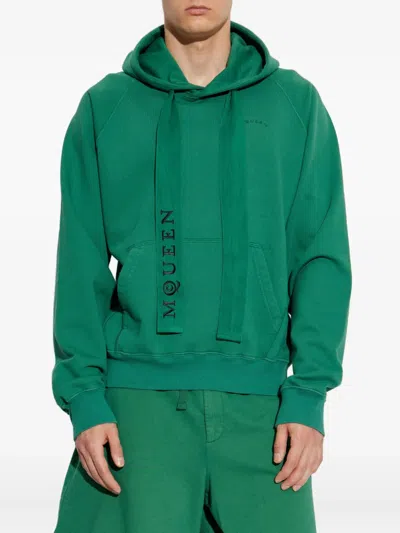 Alexander Mcqueen Hoodie In Green