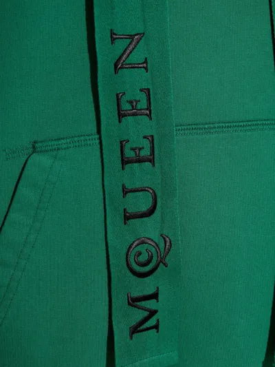 Alexander Mcqueen Hoodie In Green