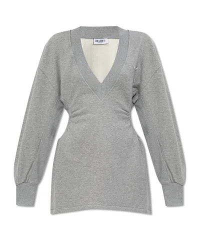 Attico The  Mini Dress In Gray