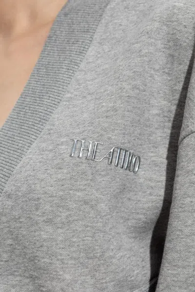 Attico The  Mini Dress In Gray