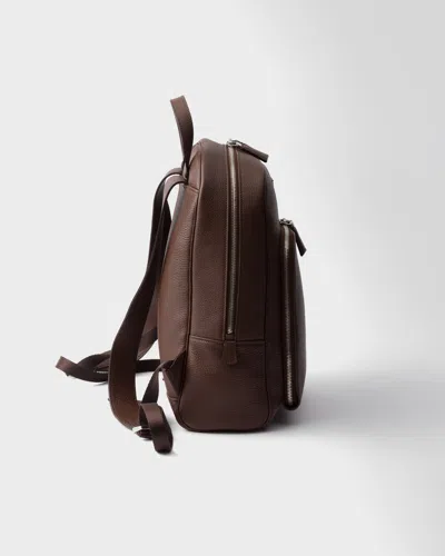 Prada Structured Leather Backpack
