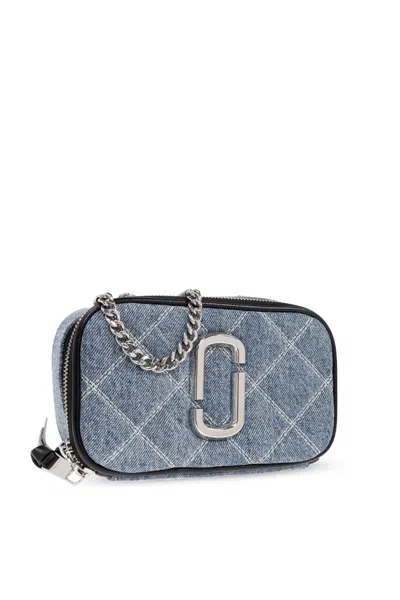 Marc Jacobs Small Crossbody Bag The Snapshot In Quilted Denim