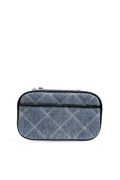 Marc Jacobs Small Crossbody Bag The Snapshot In Quilted Denim