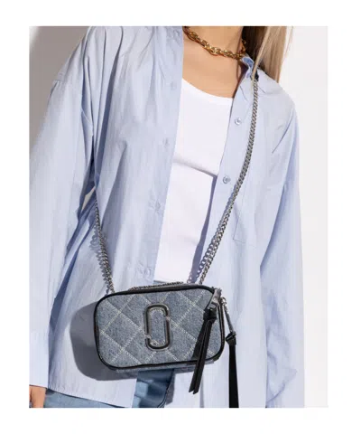 Marc Jacobs Small Crossbody Bag The Snapshot In Quilted Denim