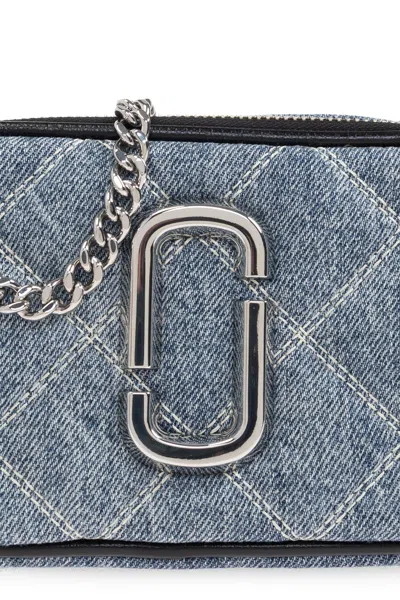 Marc Jacobs Small Crossbody Bag The Snapshot In Quilted Denim