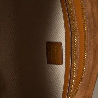 Miu Miu Womens Rovere Aventure Suede Top Handle Bag In Brown