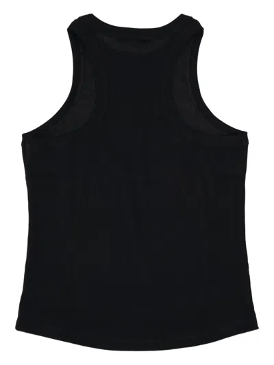La Rose Essential Ribbed Tank Top In Black