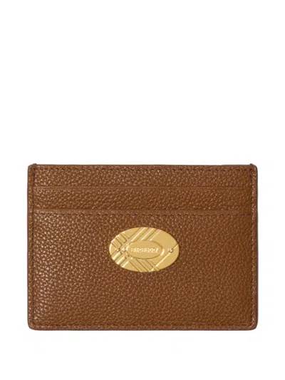 Burberry Cotswolds Textured Leather Compact Card Holder