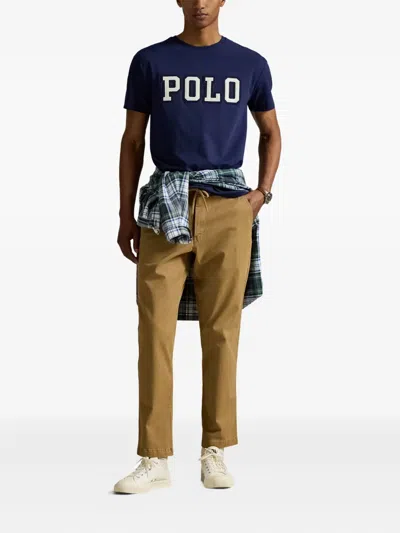 Polo Ralph Lauren Crew Neck Short Sleeves In Blue