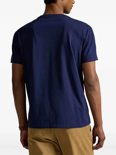 Polo Ralph Lauren Crew Neck Short Sleeves In Blue