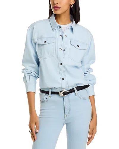 Frame The Mainstay Denim Shirt In Light Wash
