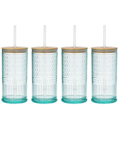 Godinger Set Of 4 Claro Acrylic Sippy Cups