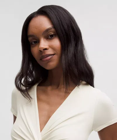 Lululemon Modal-silk Twist-front Cropped T-shirt