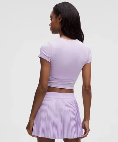 Lululemon Modal-silk Twist-front Cropped T-shirt
