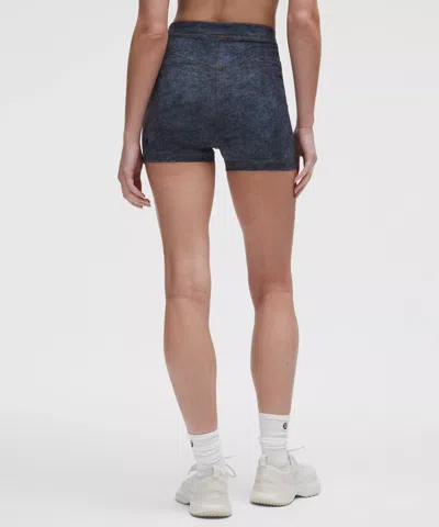 Lululemon Set Of The Month: Denim Dreams Everlux Denim-print Shorts 3"