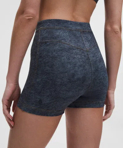 Lululemon Set Of The Month: Denim Dreams Everlux Denim-print Shorts 3"