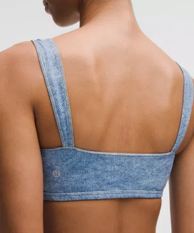 Lululemon Set Of The Month: Everlux Denim-print Bra Light Support, A/b Cup