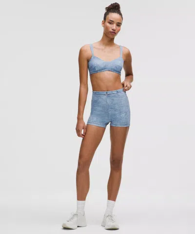 Lululemon Set Of The Month: Denim Dreams Everlux Denim-print Shorts 3"