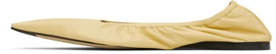The Row Yellow Liisa Ballerina Flats In Yellow