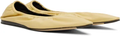 The Row Yellow Liisa Ballerina Flats In Yellow