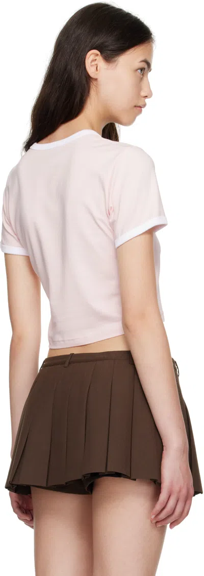 Casablanca "mushroom Emblem" T-shirt In Pink