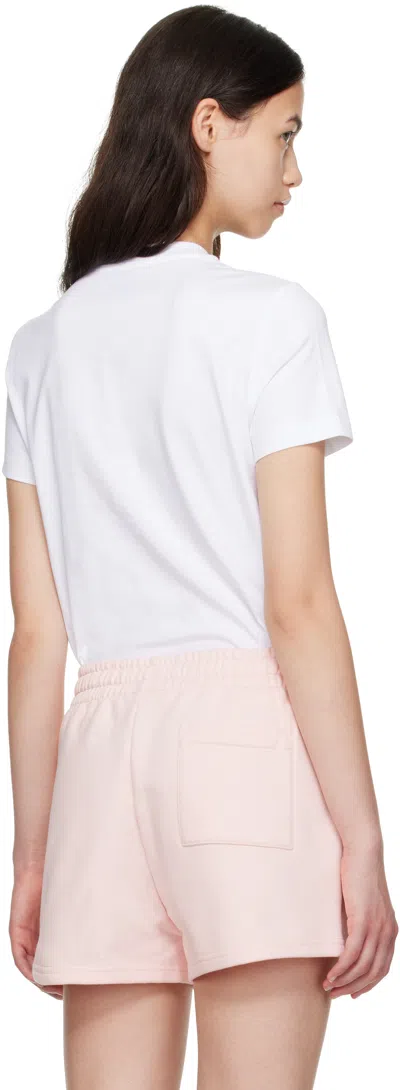 Casablanca Mountain Sports Cropped T-shirt In White