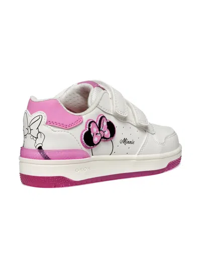 Geox Washiba Junior White/fuchsia In White