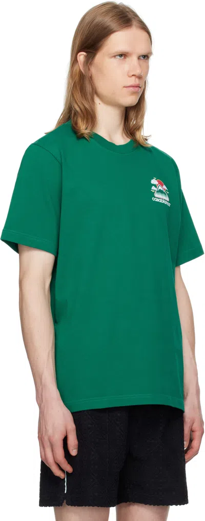 Casablanca Montagne Ondulee Crewneck T-shirt