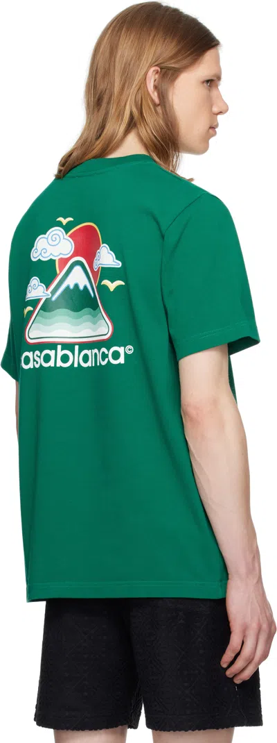 Casablanca Montagne Ondulee Crewneck T-shirt