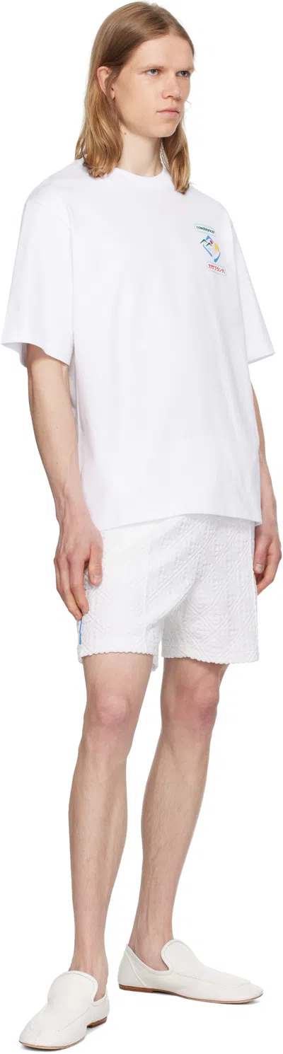 Casablanca White Montagne Sportif T-shirt In Multi