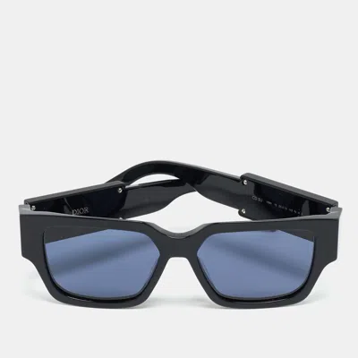 Pre-owned Dior Black/blue Cd Su Square Sunglasses