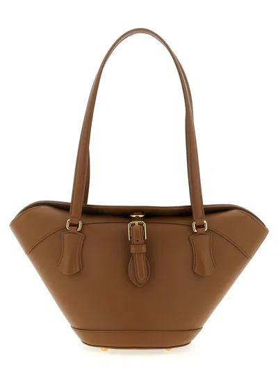 Dolce & Gabbana Women Leather Shoulder Bag In Brown