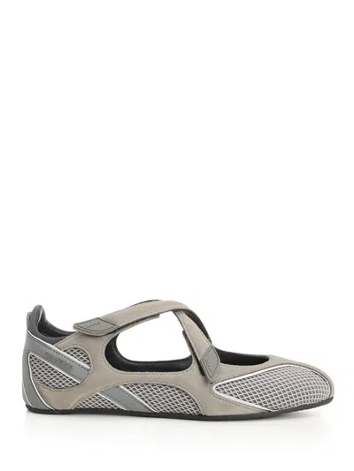 Attico Nomad Ballerina Flat In Gray