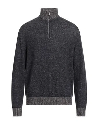 Massimo Alba Man Turtleneck Midnight Blue Size Xxl Linen, Cashmere In Gray