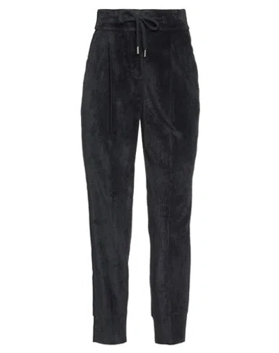 Peserico Woman Pants Midnight Blue Size 0 Viscose, Elastane, Merino Wool, Cashmere, Metallic Fiber In Black