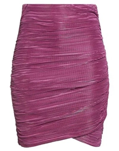 Sabina Musayev Sabina Musáyev Woman Mini Skirt Mauve Size M Polyester In Purple
